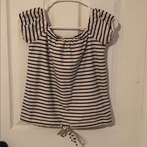 Madewell off the shoulder shirt!